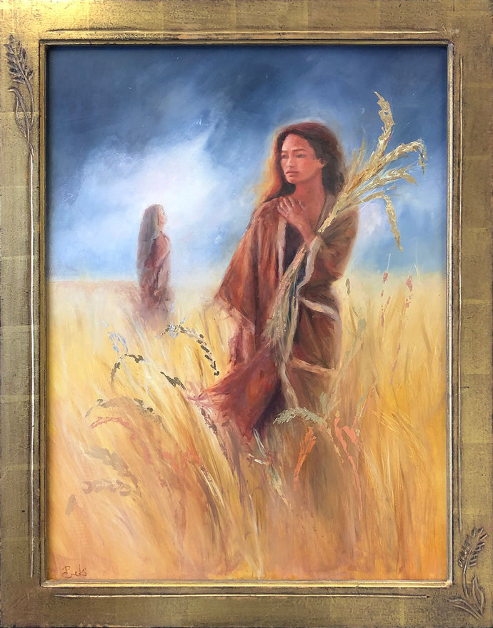 Gleaning Blessings Oil on Board Original Artwork