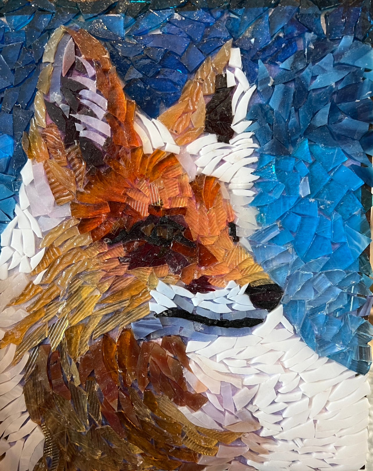 Valentine Art Night Glass Mosaic – Beki Tobiasson Artist